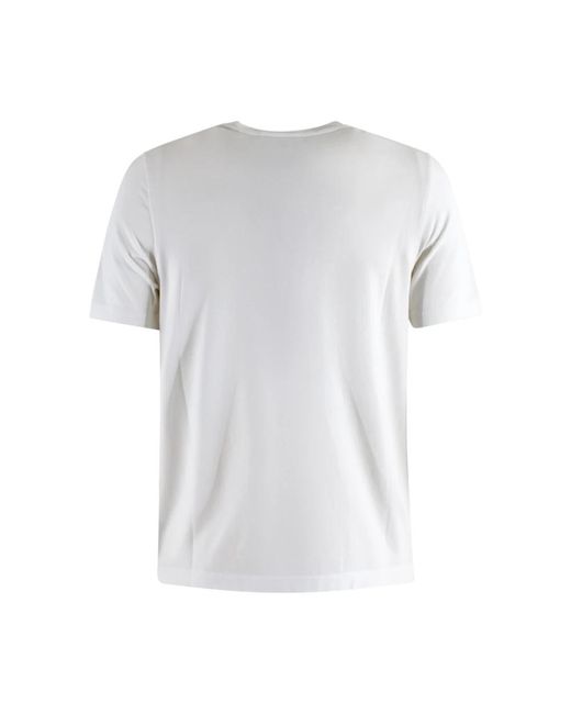 Alpha Studio Weiße baumwoll-t-shirt mit kurzen ärmeln in White für Herren
