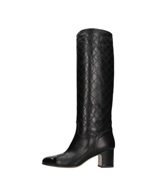 Relac Black Heeled Boots