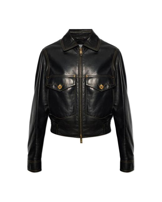 Versace Nappa Blouson in het Black