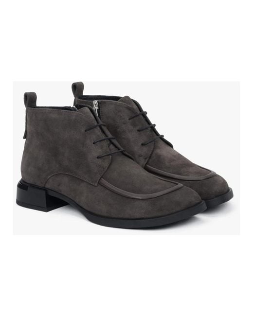 ESTRO Black Schnürstiefeletten