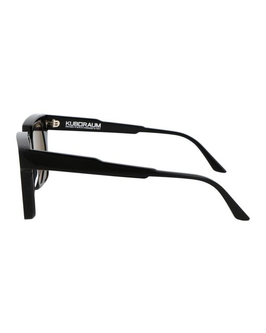 Kuboraum Stylische sonnenbrille mit maske t6 in Black für Herren