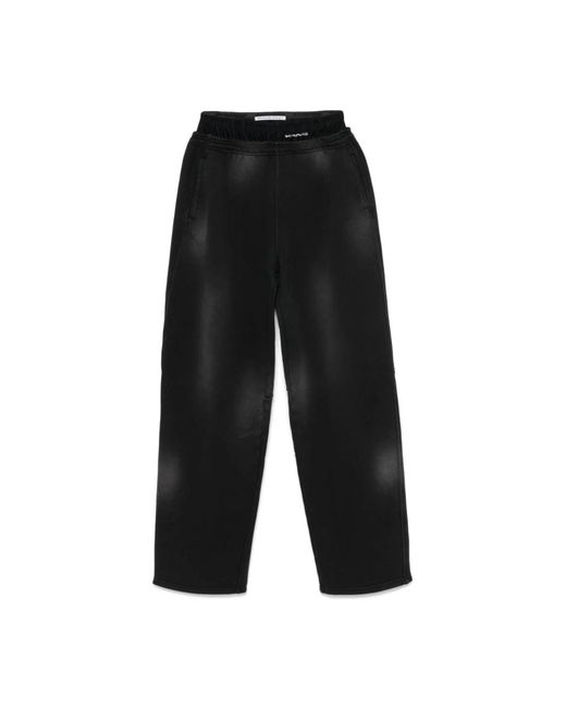 Alexander Wang Straight Trousers in het Black