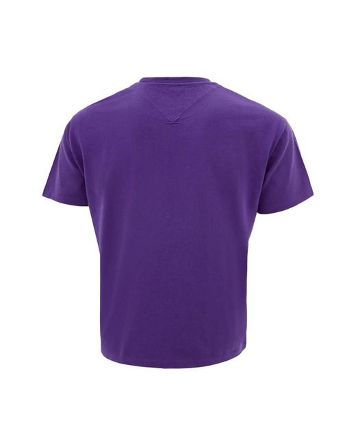 KENZO Lila baumwoll t-shirt mit frontdruck in Purple für Herren