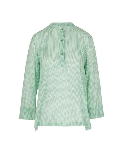 Blouses shirts Niu de color Green