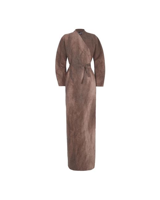 Cortana Brown Wrap Dresses
