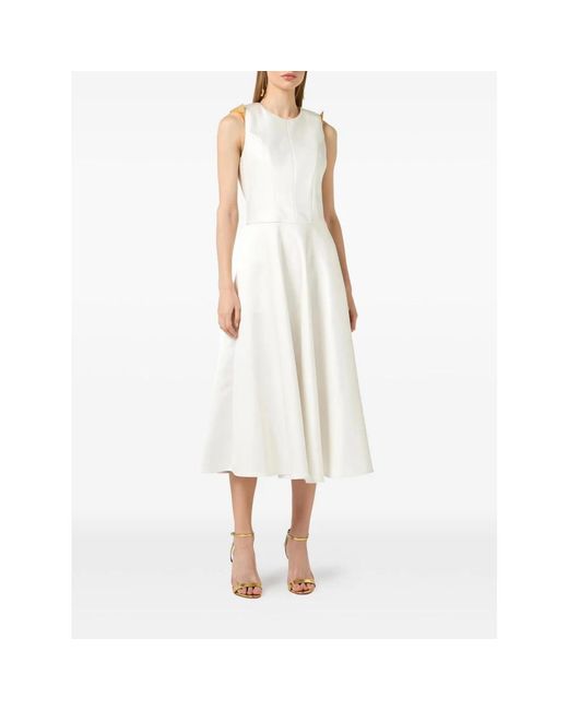Elisabetta Franchi White Midi Dresses