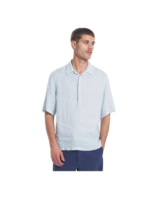 Barena Blue Short Sleeve Shirts for men