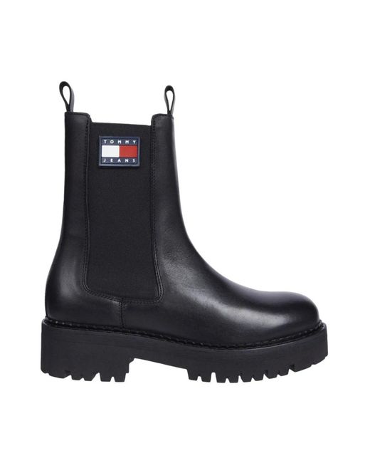 Tommy Hilfiger Black Chelsea Boots
