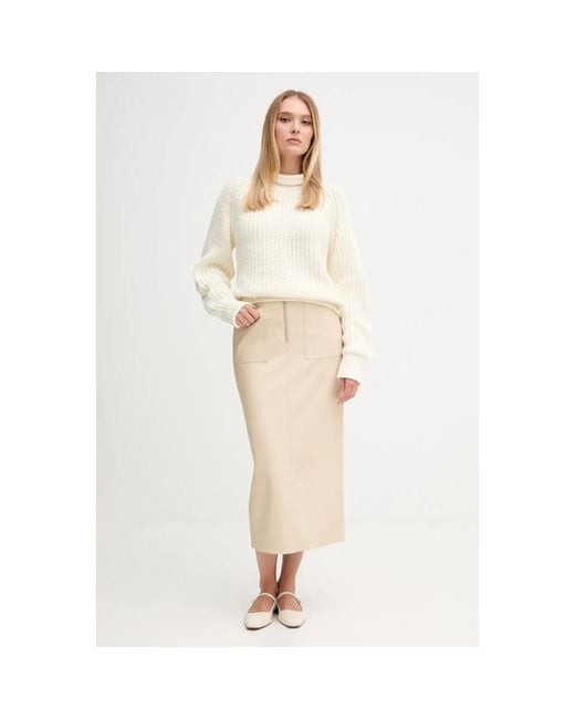 MARC AUREL Midi Rok in het Natural