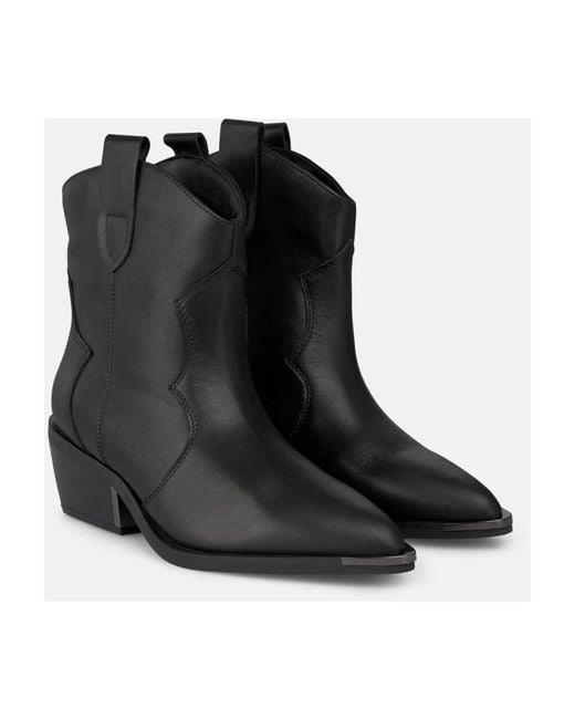 Alma En Pena. Black Cowboy & Biker Boots