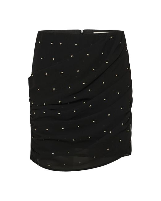 Gestuz Black Short Skirts