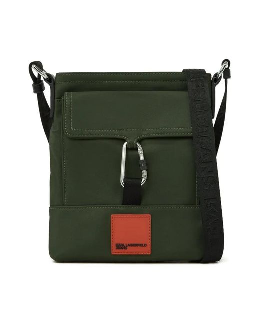 Karl Lagerfeld Canyon Crossbody Bag in het Green voor heren