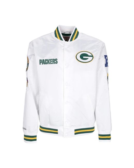 Bomber Jackets Mitchell & Ness de hombre de color White