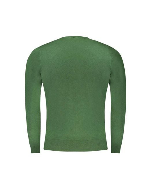 Roberto Cavalli Grüner polyester-pullover in Green für Herren