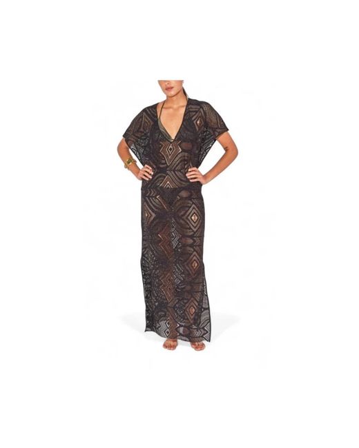 Beliza Brown Maxi Dresses