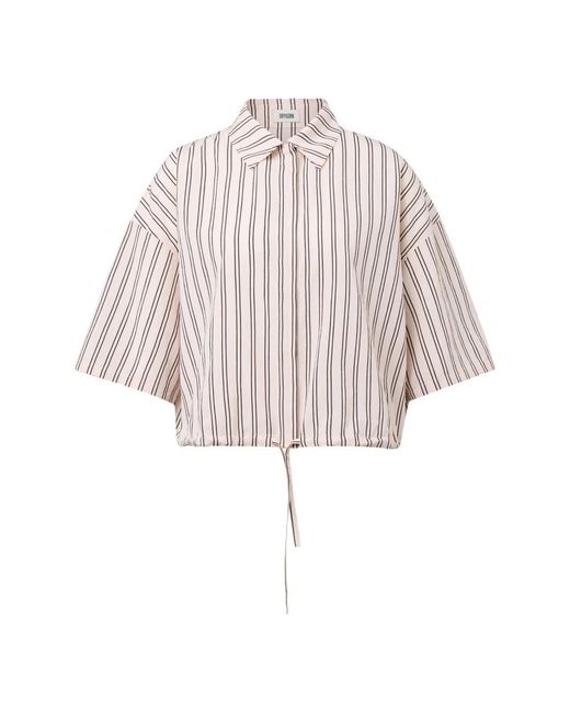 Drykorn Lainay Cropped Shirt Blouse in het White