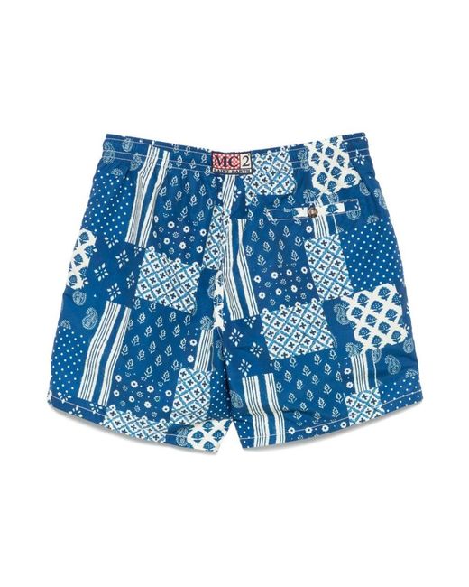 Mc2 Saint Barth Blaue Meereskleidung Bademode Caprese Stil in Blue für Herren
