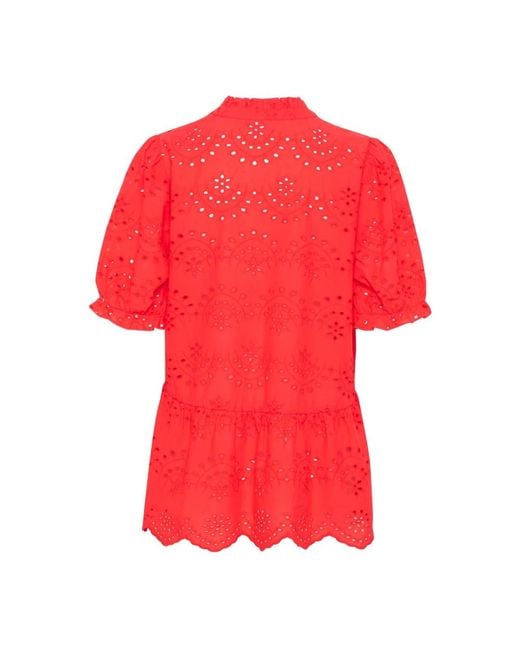 Saint Tropez Red Blouses