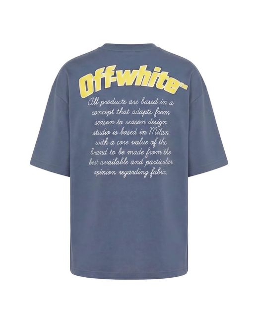 Off-White c/o Virgil Abloh Blue T-Shirts for men