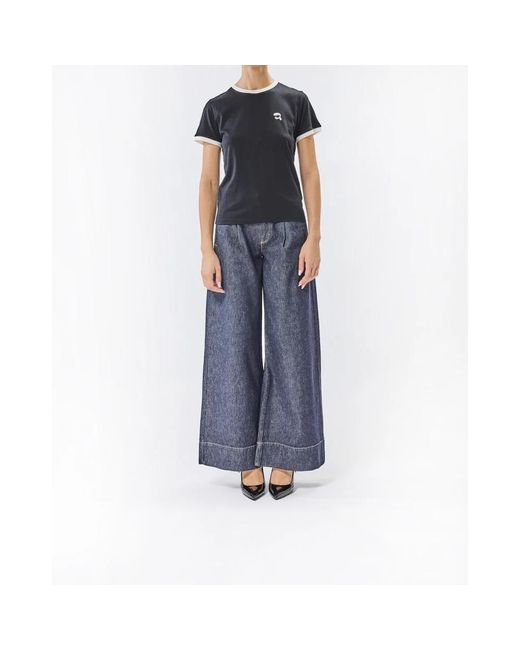 Karl Lagerfeld Black T-Shirts