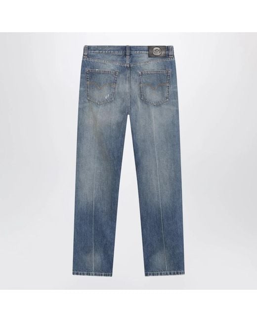 Versace Rechte Jeans in het Blue voor heren