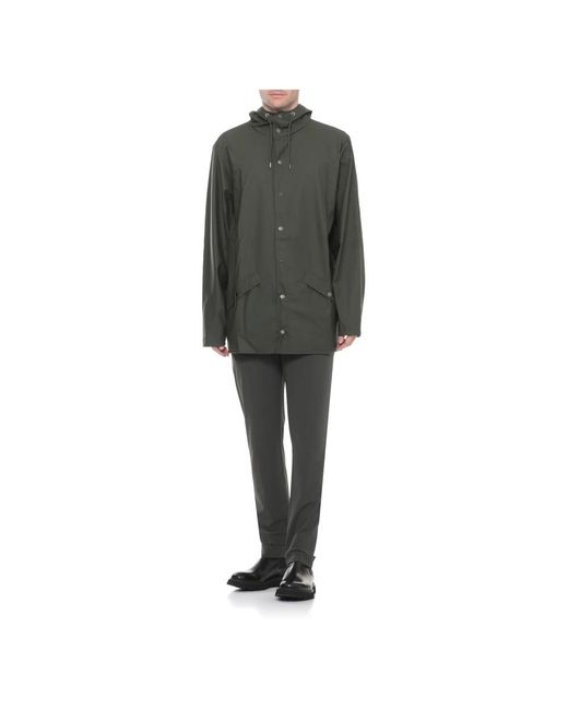 Rains Green Rain Jackets for men