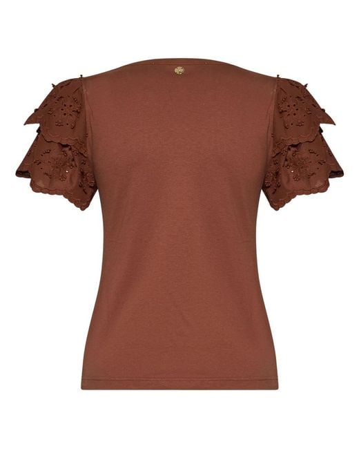 Silvian Heach Brown T-Shirts