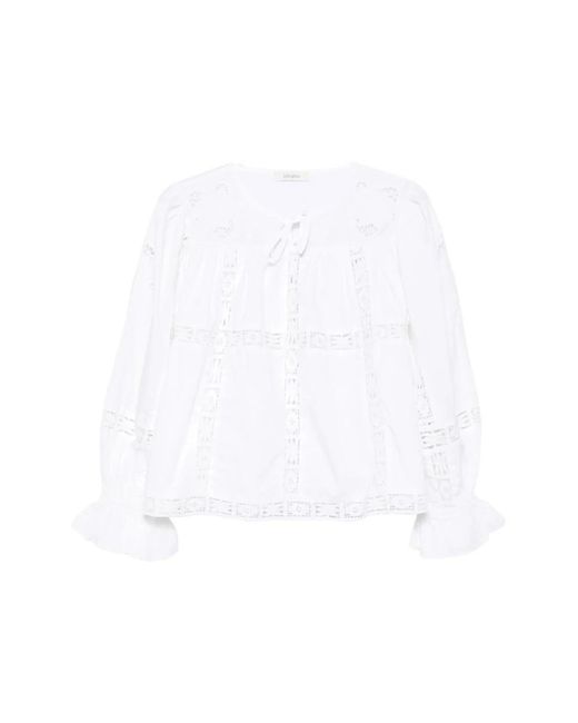 JC Sophie White Blouses