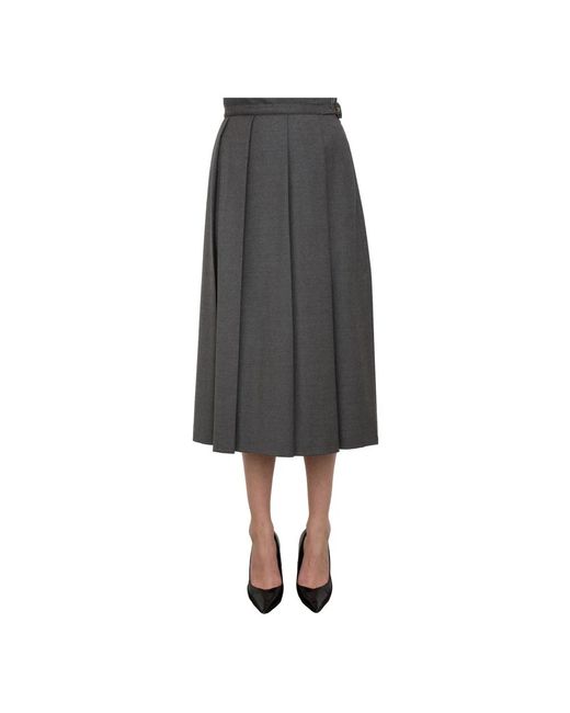 Max Mara Midi Skirts in het Gray