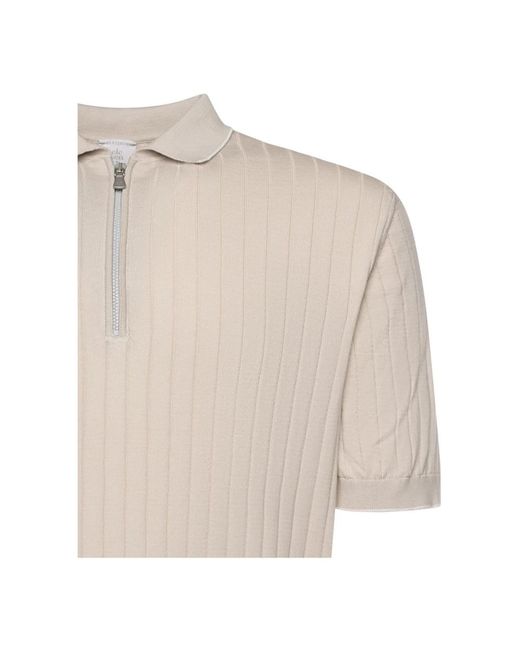 Eleventy Natural Polo Shirts for men