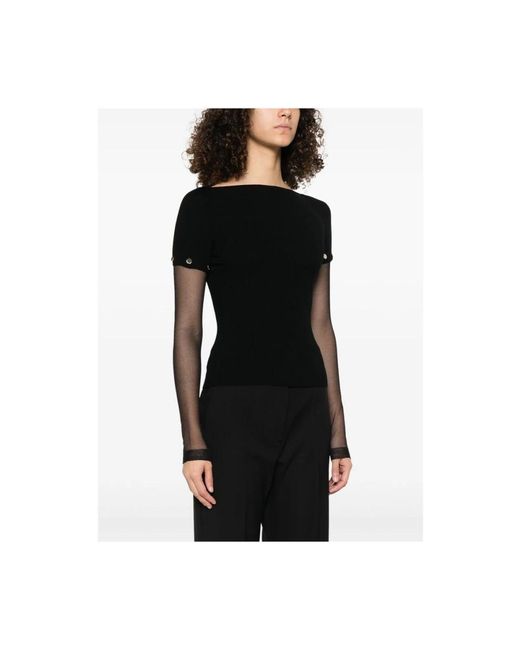 Sportmax Black Round-Neck Knitwear