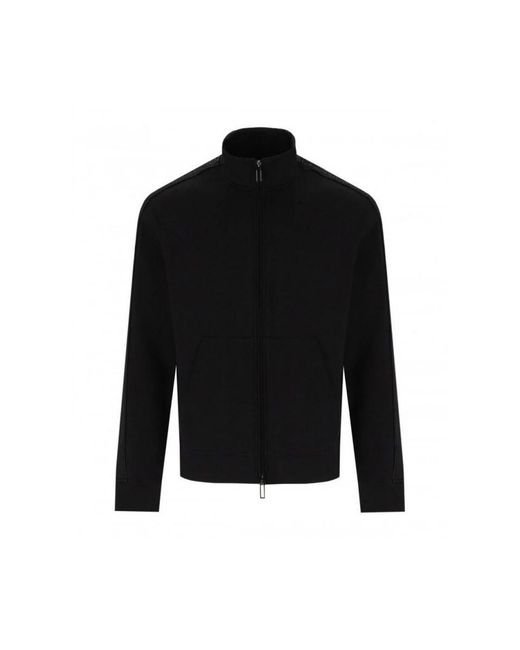 Emporio Armani Black Zip-Throughs for men