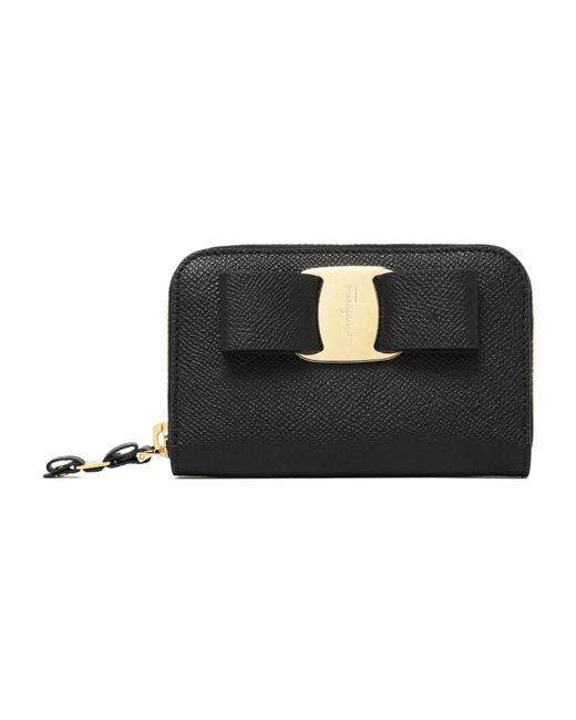 Wallets & Cardholders di Ferragamo in Black