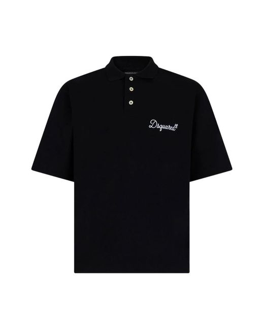 DSquared² Black Polo Shirts for men