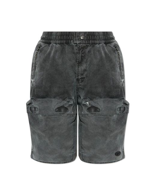 DIESEL Gray S-Ride Shorts