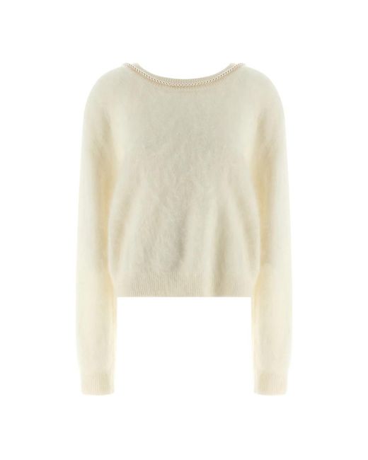BERNADETTE Natural Round-Neck Knitwear