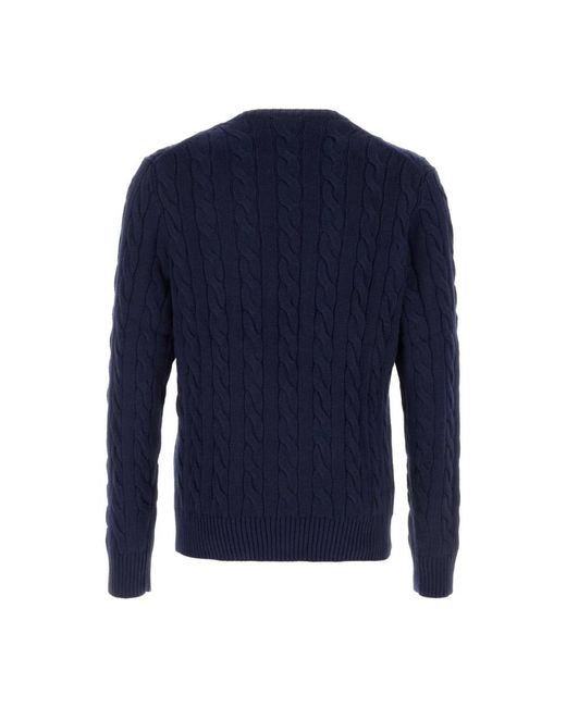 Polo Ralph Lauren Blue Round-Neck Knitwear for men