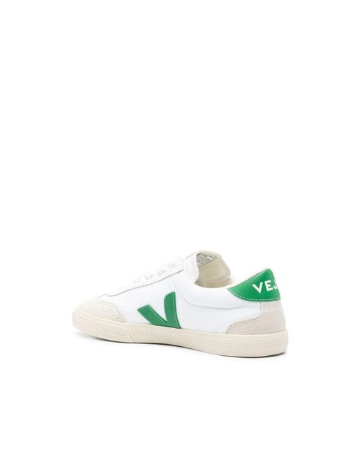 Veja Weiße emeraude sneakers für männer in Green für Herren