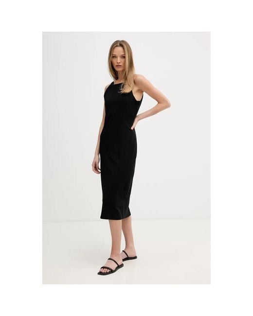 Midi Dresses DKNY de color Black