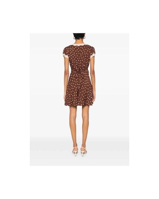 Rixo Brown Short Dresses