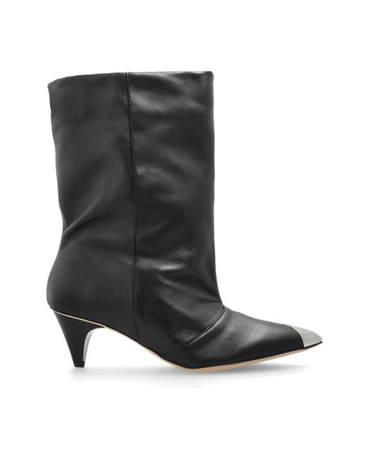 IRO Schoenen ,Zwart ,Leer Starlo Enkellaarsjes Met Hak in het Black