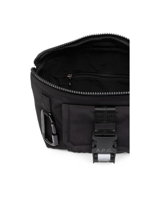 A.P.C. Black Bum Bags for men