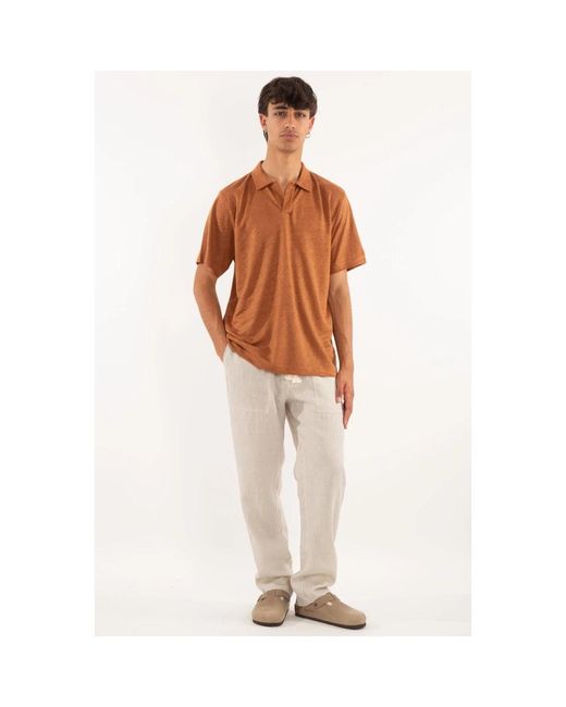 Mc2 Saint Barth Brown Polo Shirts for men