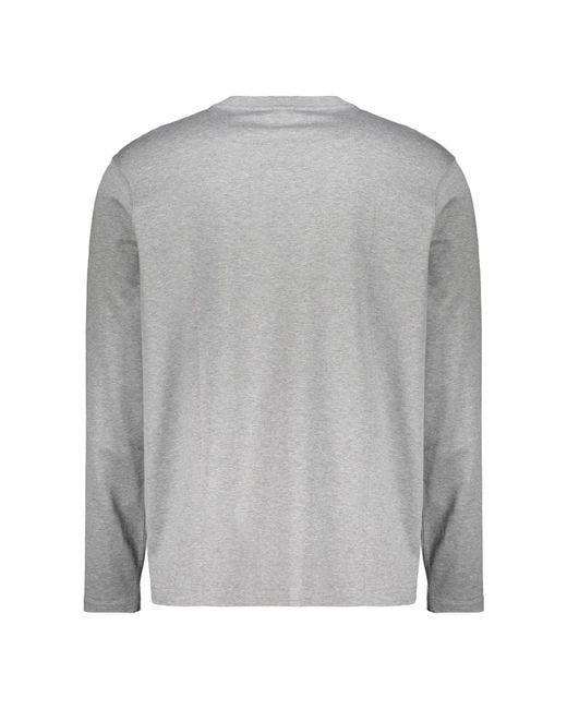 Paul & Shark Gray Long Sleeve T-Shirts for men