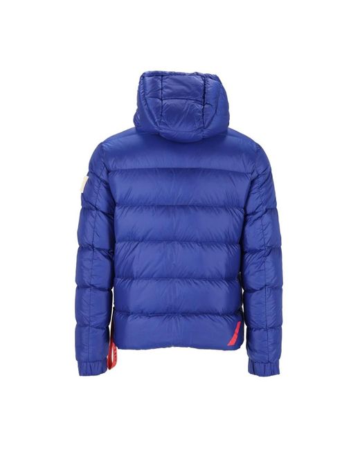 AFTER LABEL Verbier Cropped Puffer Jas in het Blue voor heren