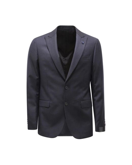 Lardini Woll/Seidenanzug Mit Weste in Blue für Herren