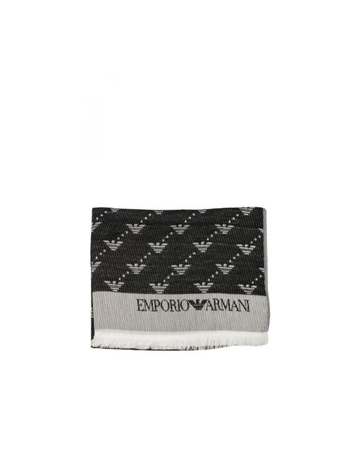 Scarves di Emporio Armani in Black da Uomo