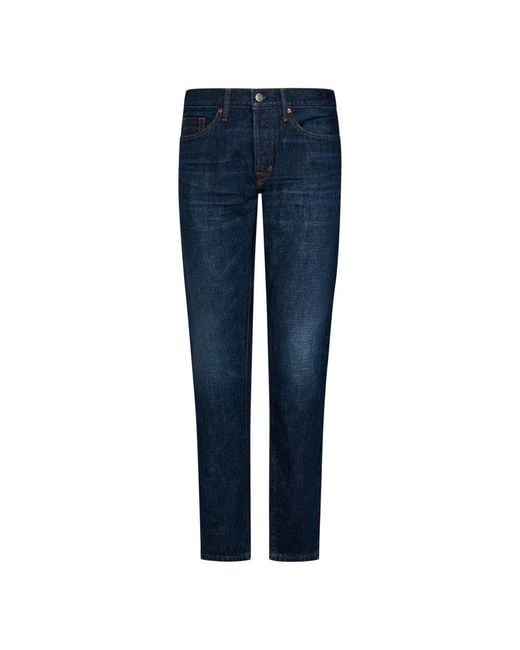 Tom Ford Blue Slim-Fit Jeans for men