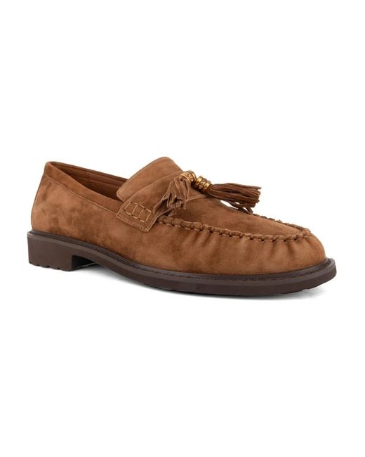 ADRIANNA FERETTI Brown Loafers