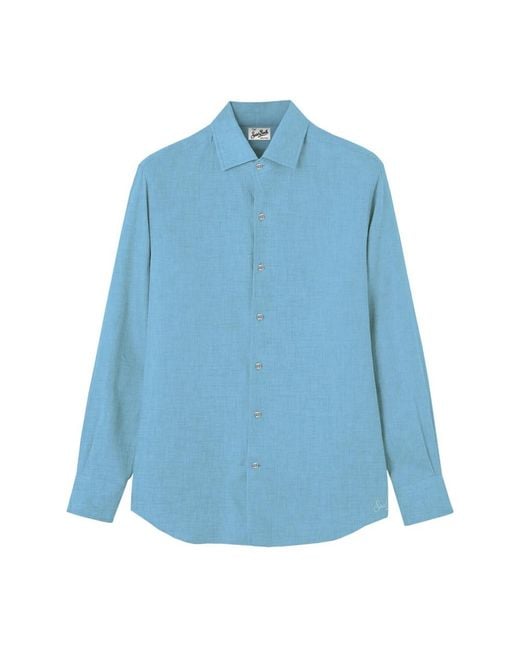 Mc2 Saint Barth Blue Casual Shirts for men